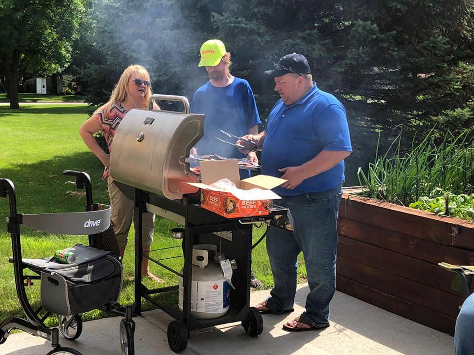 residents grilling