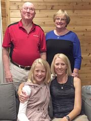 Ron and Kathy McBroom with their granddaughter Lauren and daughter Julie. Ron and Kathy McBroom with their granddaughter Lauren and daughter Julie.